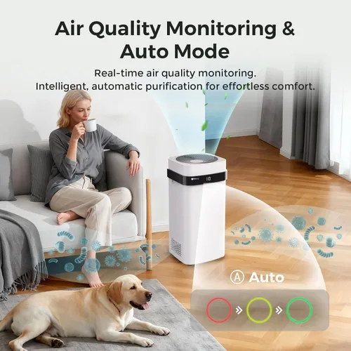 Vista 6 de Airdog X5 - Purificador de aire para mascotas para hogares de hasta 1614 pies cuadrados, tecnología TPA, potente filtración, filtro lavable