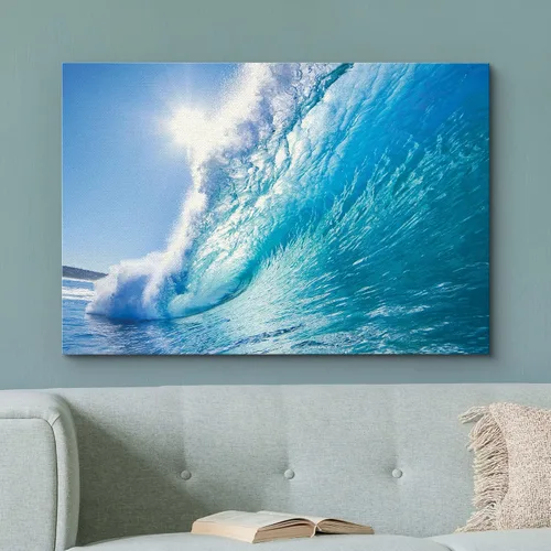 Vista 2 de Juego de lienzos para el hogar, con hermoso paisaje, para decoración de pared, arte modera., 12" x 18