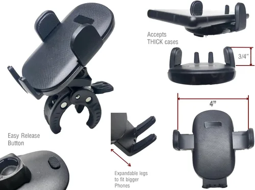 Vista 8 de Soporte para teléfono inteligente Mercedes GLE GLC GLS Diseño de pinza para consola central Magnético, para iPhone, para Android, carga