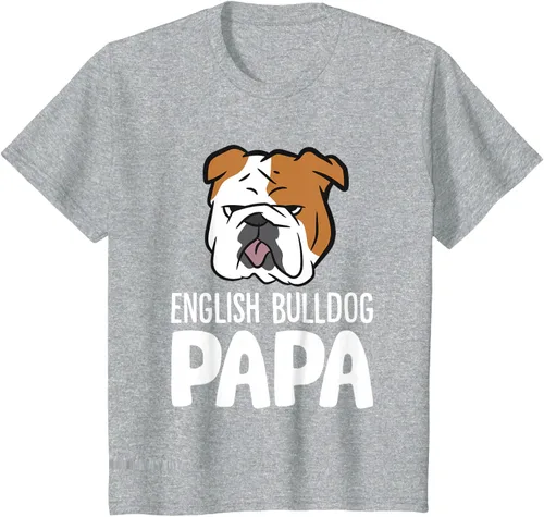 Vista 56 de Camiseta divertida de Bulldog Inglés para papá dueño de perro, Negro