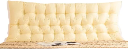Vista 7 de Almohada para Cabecero Tapizada Montada en Pared para Dormitorio, Almohada Grande de Cabecero con Respaldo, Soporte de Posicionamiento, Almohada