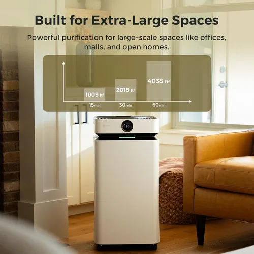 Vista 2 de Airdog Purificador de aire X8 para habitaciones grandes de hasta 4035 pies cuadrados, filtración TPA hasta 20 veces más eficaz que el HEPA, elimina