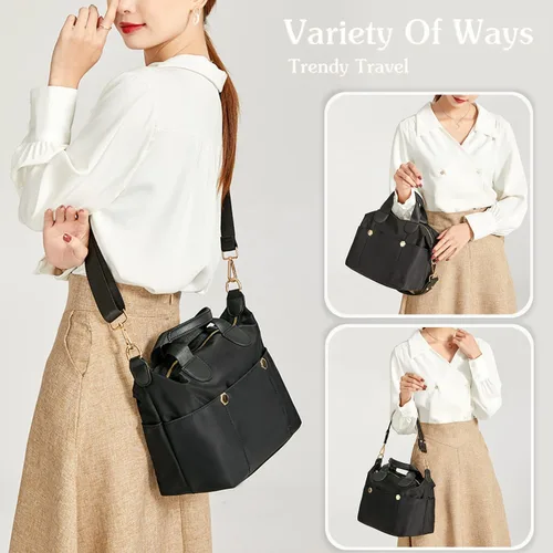 Vista 6 de PORRASSO Bolso cruzado para mujer, bolso de hombro de moda, bolso multifuncional para mujer