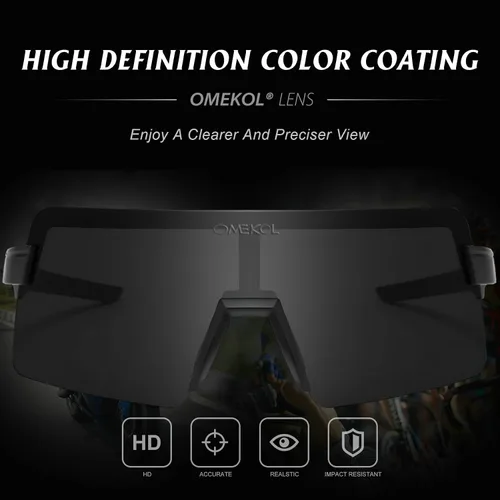 Vista 3 de Dos tamaños para adultos y jóvenes, lentes de sol polarizados para hombres y mujeres, para deportes al aire libre, gafas de béisbol UV400, gafas