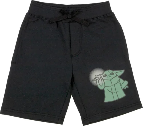 Vista 4 de STAR WARS The Mandalorian - Conjunto de camiseta y pantalones cortos para niños, The Mandalorian Baby Yoda camiseta y pantalones cortos para niños