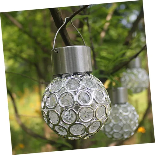 Vista 6 de OSALADI 3 unids patio colgante luces interiores luces colgantes hermosa lámpara colgante solar lámpara colgante lámpara colgante de cristal