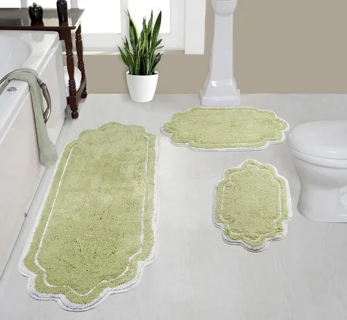 Vista 46 de Home Weavers - Tapete de baño 100% algodón copetudo, supersuave y absorbente, lavable a máquina y apto para secadora lino