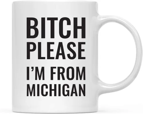 Vista 60 de Andaz Press Taza de café de 11 onzas, regalo de broma, Bitch Please I'm from Alabama, paquete de 1, incluye caja de regalo, divertidas ideas