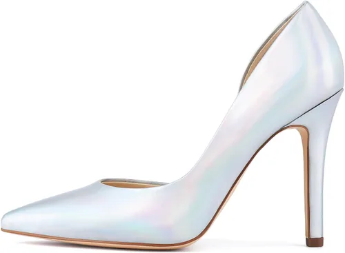 Vista 8 de JENN ARDOR - Zapatos de tacón de aguja alto para mujer - Punta cerrada fina, diseño clásico de meter, zapatos de vestir