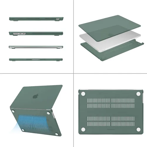 Vista 5 de MOSISO Funda compatible con MacBook Air de 15 pulgadas, versión 2023, chip A2941 M2, carcasa rígida de plástico, funda vertical, cubierta