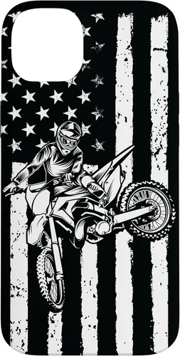 Vista 15 de Funda de motocross con bandera de Estados Unidos para iPhone 17