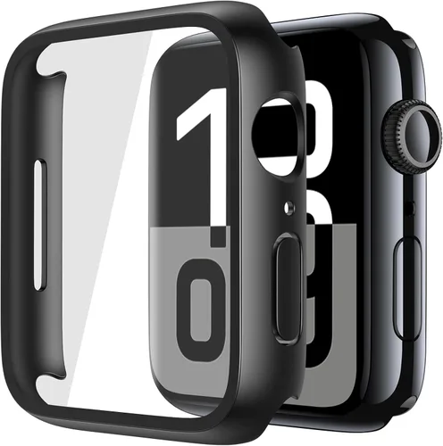 Vista 17 de Misxi Juego de 2 Fundas de Vidrio Templado Compatibles con Apple Watch Series 3 y Series 2 de 1.496 Pulgadas, Protector de Pantalla de Policarbonato
