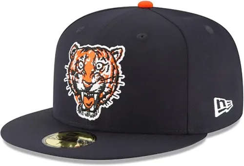 Vista 13 de Gorra New Era para hombres de los New York Yankees. Colección auténtica de gorras MLB 59Fifty, adulto, escarlata Negro
