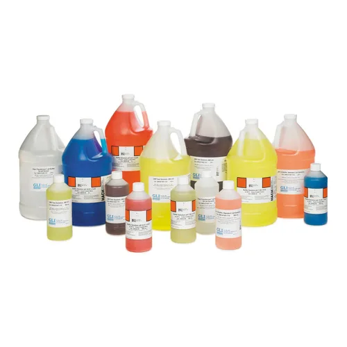 Vista 2 de Hach 2283456 Solución tampón, pH 4.01 (NIST), rojo codificado por colores, 4L