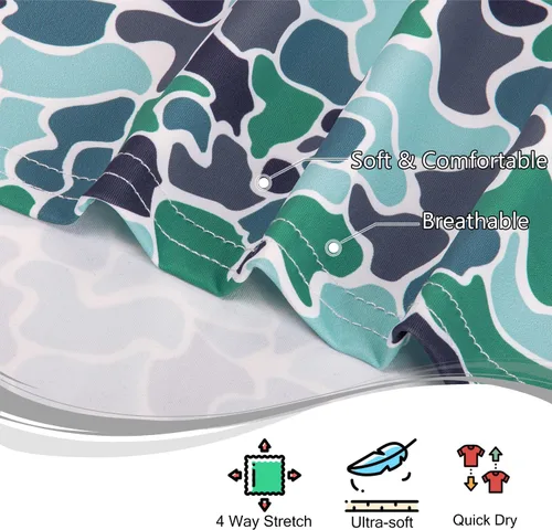 Vista 172 de TAPULCO Camisetas tipo polo de secado rápido para hombre, diseño de camuflaje, atléticas, ligeras, transpirables, casuales, para golf