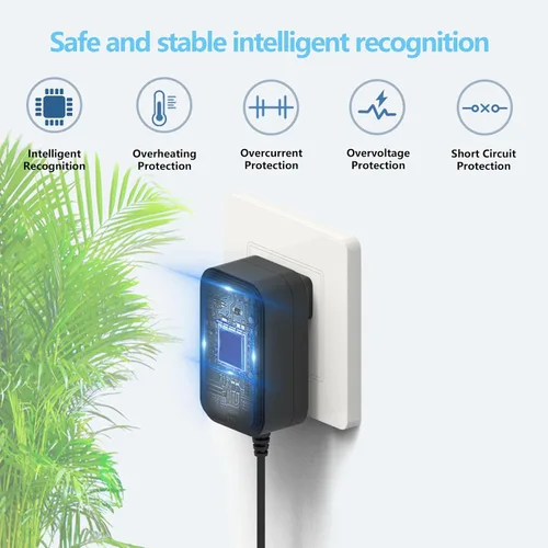 Vista 2 de Cable de alimentación de cargador de 21 W compatible con Echo Alexa de 1ª y 2ª generación, Echo Show (1ª generación), Echo Plus (1ª generación)