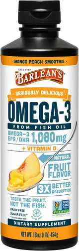 Vista 12 de Barlean's Aceite de pescado Omega-3 de sorbete de cítricos, 1500 mg de EPA