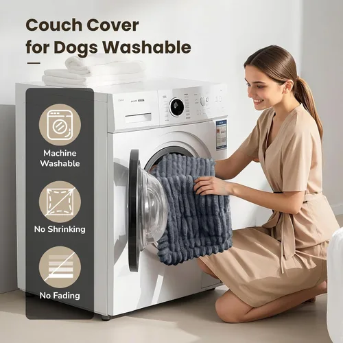 Vista 3 de PIGLOG Fundas de sofá para mascotas para perros, protector de sofá lavable para cojín, fundas protectoras de muebles aptas para perros