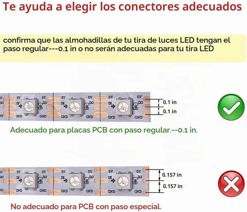 Vista 3 de Kit de conector de tira LED de 3 pines, incluye conector de esquina LED, sin cables y conector en forma de T, puente para tira LED WS2811 WS2812