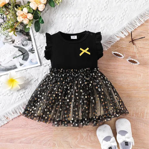 Vista 6 de PATPAT Baby Girl Dresses Sleeveless Tutu Dress Tulle Dress Infant Girls Party Birthday Princess Dresses