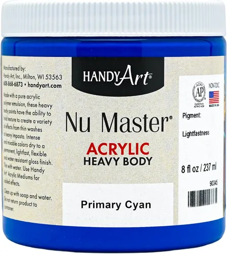 Vista 5 de Handy Art Nu Master - Pintura acrílica de cuerpo pesado, 8 onzas, color rojo brillante