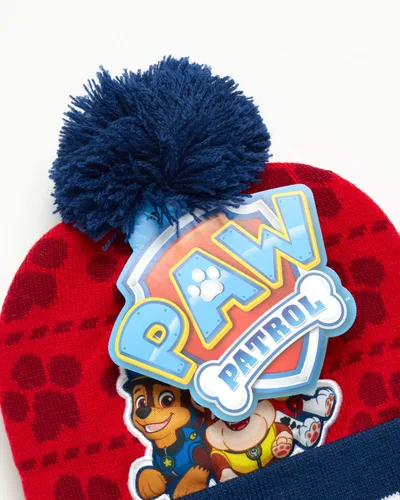 Vista 6 de Nickelodeon Paw Patrol - Conjunto de gorro y guantes de invierno para niños edad 2-7