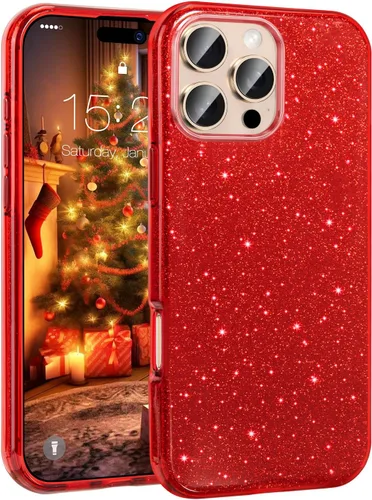 Vista 52 de MATEPROX - Funda compatible con iPhone Air de 6.5' [2025], carcasa protectora de 3 capas con purpurina brillante y tendencia, anti-arañazos y a