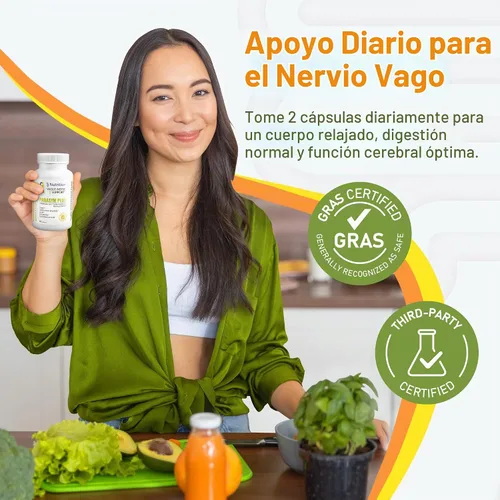 Vista 3 de Parasym Plus™ - Soporte patentado para el nervio vago Digest Equilibrio autónomo Calma Producción de lágrimas