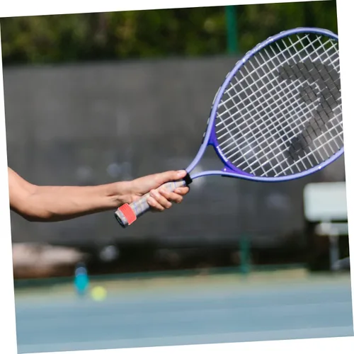 Vista 9 de INOOMP 14 bandas flexibles y de agarre para raqueta para tenis y bádminton, incluye diseño reutilizable transparente macarrón