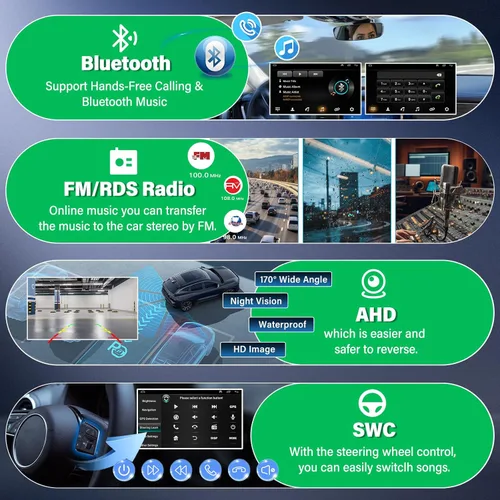 Vista 5 de Estéreo de coche de pantalla táctil de 7 pulgadas para Ford F150 2004-2008 F250 2006-2014, Android13.0 Radio de coche para Escape Focus Mustang