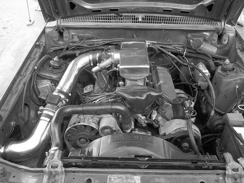 Vista 2 de Kit de entrada de aire frío para Ford Mustang GT/LX 5.0L V8 1987-1993 (negro, negro)