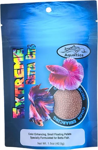 Vista 3 de Betta Bits - Paquete variado de 3 alimentos Betta diferentes, color extremo, máximo y aumento
