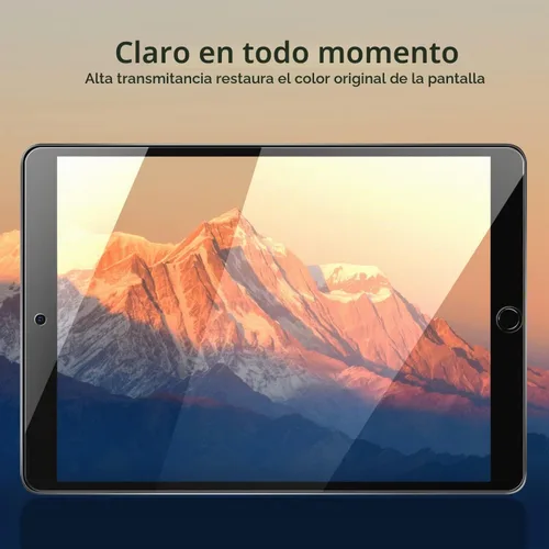 Vista 6 de Paquete de 2 protectores de pantalla para iPad Pro 10.5 Película de vidrio templado transparente resistente a los arañazos compatible con iPad Air