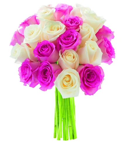 Vista 32 de KaBloom - Rosas arcoíris (media docena)- Flores frescas para cumpleaños, San Valentín y Día de la Madre