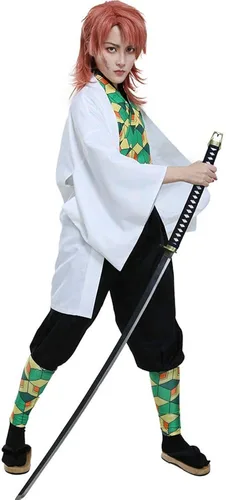 Vista 2 de miccostumes Kamado Tanjirou Supervisor Sabito Cosplay uniforme