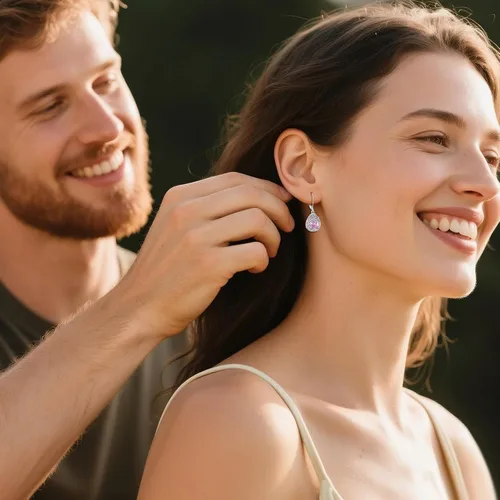 Vista 196 de Aretes colgantes con forma de lágrima de filigrana de piedra lunar de plata de ley 925 con cierre de palanca para mujer, regalos de joyería