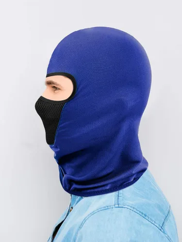 Vista 2 de 9 piezas de pasamontañas de verano transpirable protección contra el polvo cuello bufanda de cara completa para actividades al aire libre