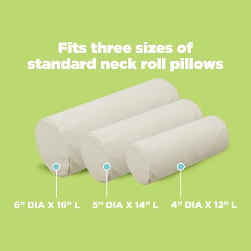 Vista 5 de Funda de almohada de algodón resistente para el cuello, suave y transpirable, funda de almohada de tela de 10 onzas, diseño de funda totalmente