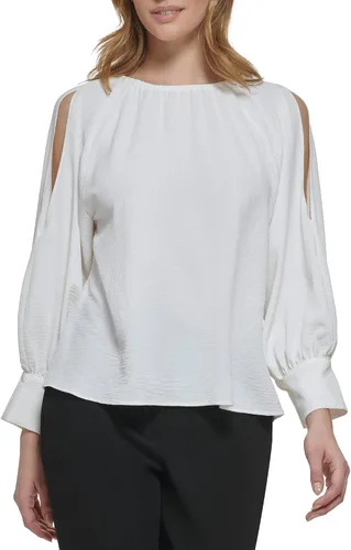 Vista 4 de Calvin Klein Women's Blouse Cold Shoulder