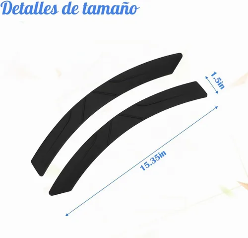 Vista 2 de BESULEN 2 piezas tiras de cejas para llantas de automóvil, tiras de moldura de labio de arco de guardabarros automático, protector adhesivo pegatina