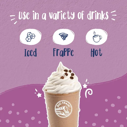 Vista 4 de Big Train - Mezcla de café helado con caramelo y café con leche, 3.5 libras (Paquete de 1)