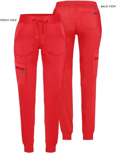 Vista 6 de Adar Pro Scrubs para mujeres - Pantalones de uniforme médico tipo jogger de yoga supremos Manzana