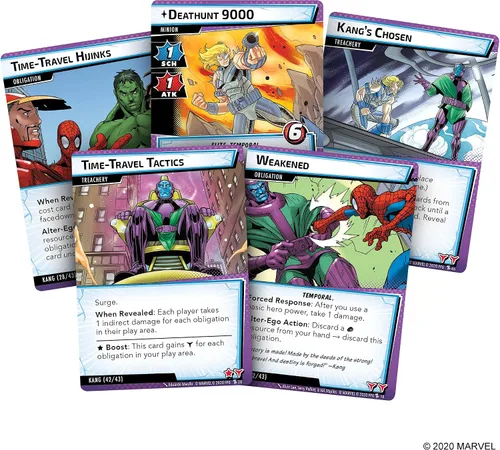 Vista 3 de Marvel Champions The Card Game The Once and Future Kang - Juego de estrategia cooperativa de superhéroes para niños y adultos, a partir de 14 años