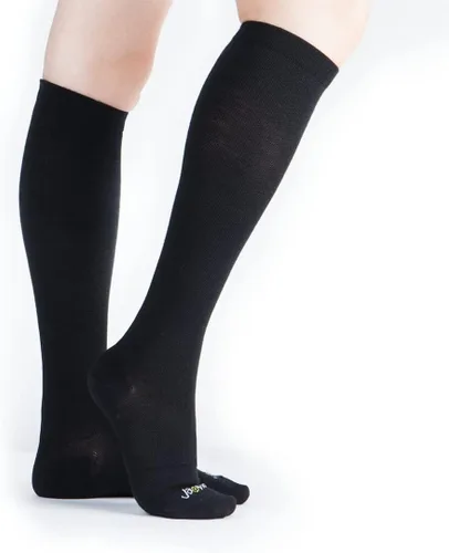 Vista 2 de ja vie Calcetines de compresión graduados de 80% lana merino ultra suaves de 15-20 mmHg para mujeres y hombres