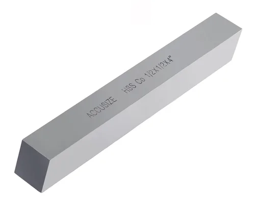 Vista 3 de Accusize Industrial Tools 1/2 x 1/2 x 4 pulg. (Ancho por Altura por TOL) Broca de herramienta HSS+5% M35 Cobalto para torno, 5095-0032 HSS + 5%