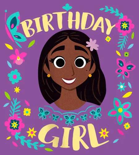 Vista 2 de Disney Pixar Camiseta Encanto Birthday Girl Isabela para niña