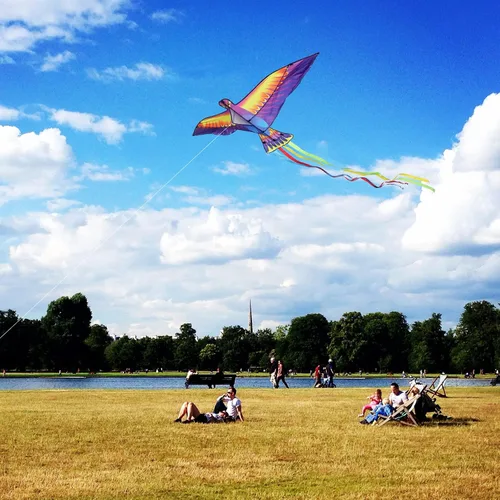 Vista 4 de Mint’s Colorful Life Large Kite for Kids and Adults, Easy to Fly Single Line Beach Kites, Comes with 300ft String Handle