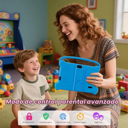 Vista 6 de Tablet para niños DIGITHINK de 7 pulgadas 3-9 con estuche protector, 4GB (2GB+2GB Expand) RAM 32GB ROM, tabletas para niños pequeños, dispositivo
