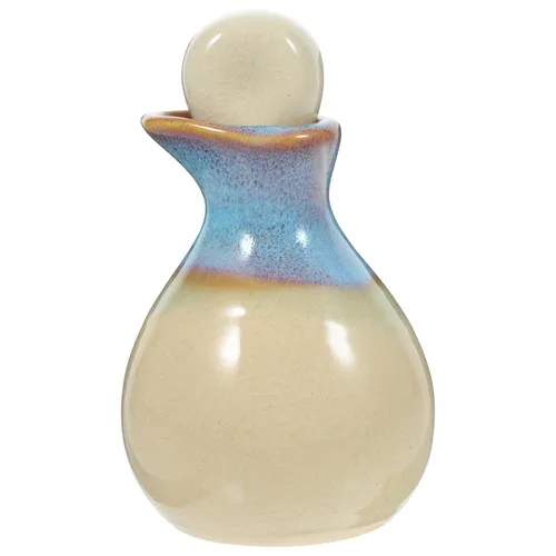 Vista 11 de Beavorty Dispensador de aceite de cerámica japonés Botella dispensadora de vinagre de barro Botella de condimento de porcelana Shoyu Dispensador