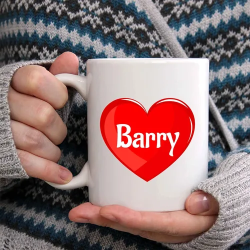 Vista 2 de Barry - Taza de café de cerámica personalizada con nombre, taza personalizada, regalo personalizado de cumpleaños/Navidad, regalo de vacaciones, 11